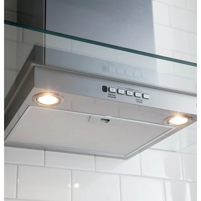 Café 30 in. Wall Mount Range Hood with Light, Stainless Steel - CVW73012MSS - Image 4